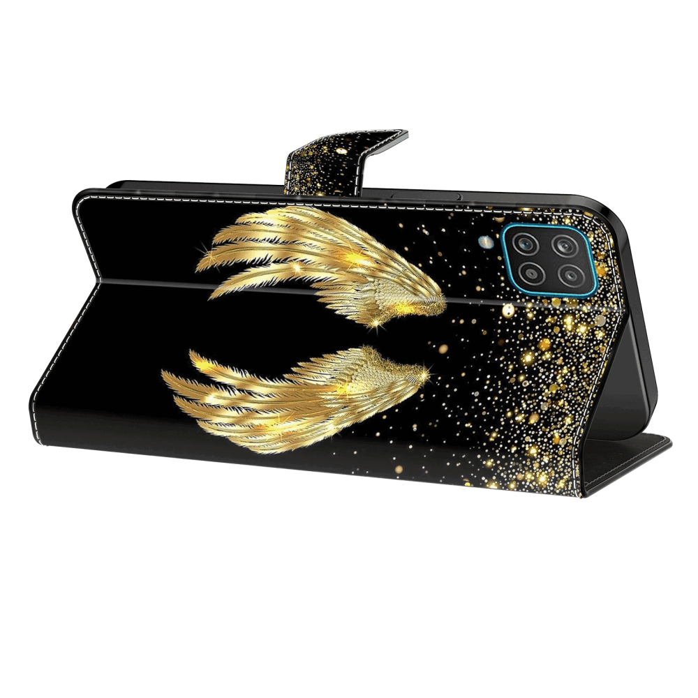 Samsung Galaxy A55 5G Case Crystal 3D Protective - Golden Wings
