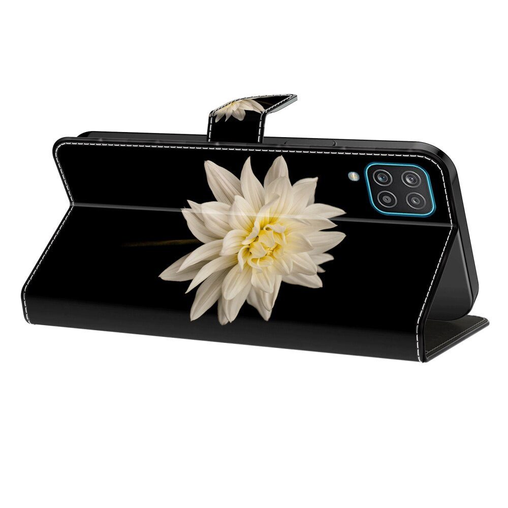 Samsung Galaxy A55 5G Case Crystal 3D Shockproof - White Flower