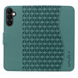 Samsung Galaxy A55 5G Case Diamond Buckle PU Leather - Green