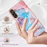 Samsung Galaxy A55 5G Case Electroplating IMD TPU - Blue Marble