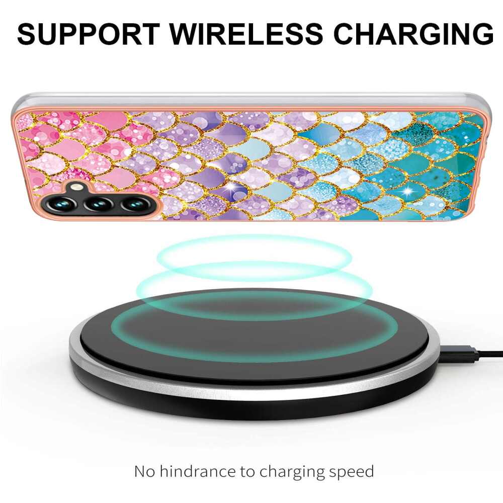 Samsung Galaxy A55 5G Case Electroplating IMD TPU - Colorful Scales