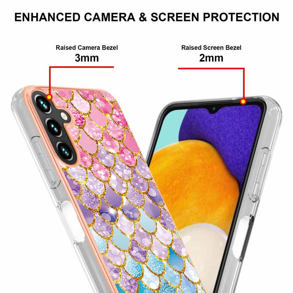 Samsung Galaxy A55 5G Case Electroplating IMD TPU - Colorful Scales