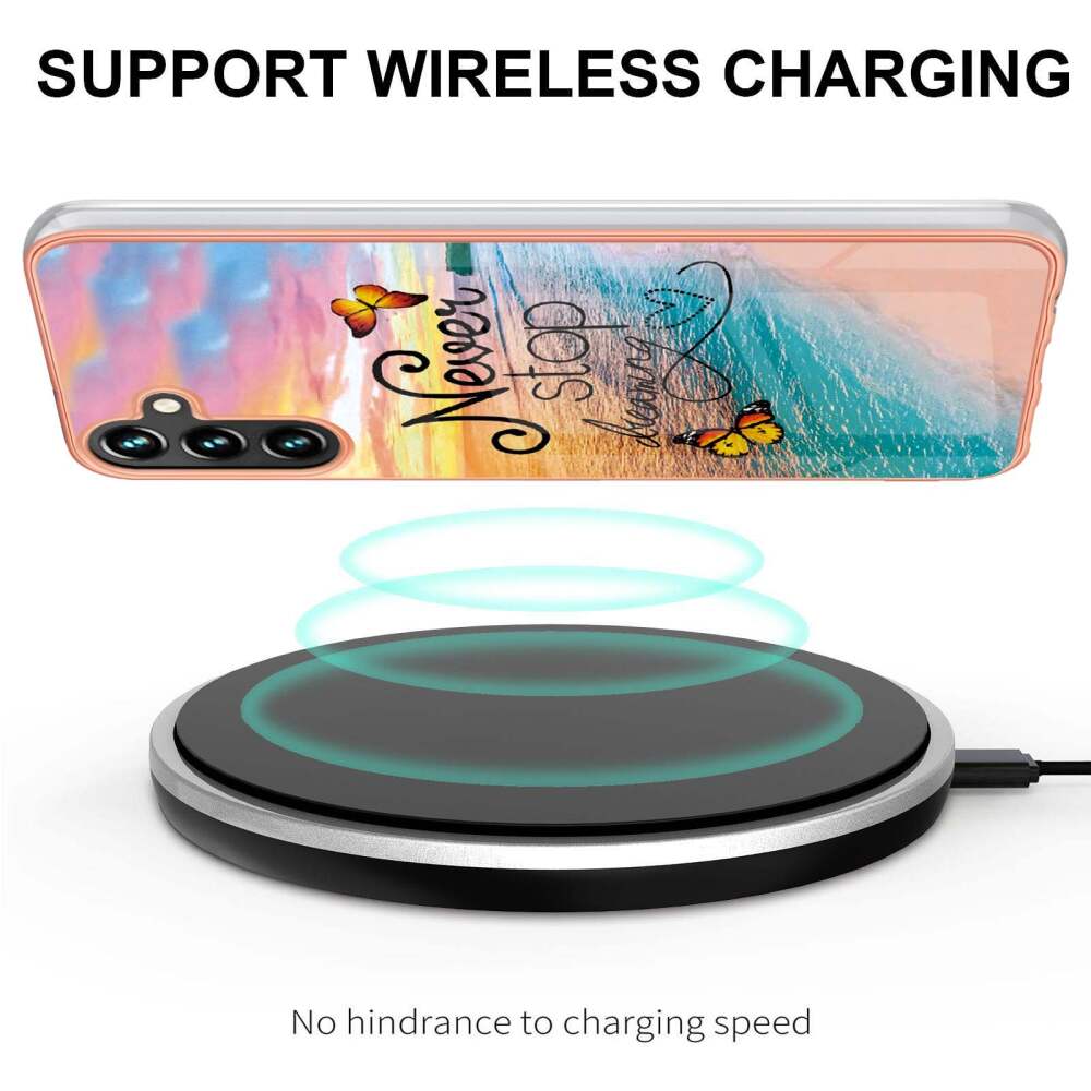 Samsung Galaxy A55 5G Case Electroplating IMD TPU - Dream Butterfly