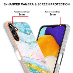 Samsung Galaxy A55 5G Case Electroplating Marble - Green