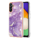 Samsung Galaxy A55 5G Case Electroplating Marble - Purple