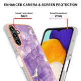 Samsung Galaxy A55 5G Case Electroplating Marble - Purple