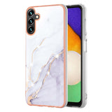 Samsung Galaxy A55 5G Case Electroplating Marble - White