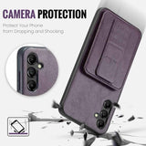 Samsung Galaxy A55 5G Case Fierre Shann Card Holder - Purple