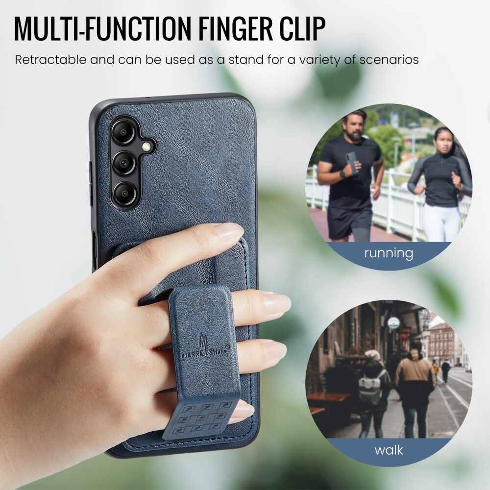 Samsung Galaxy A55 5G Case Fierre Shann Oil Wax Cow - Blue