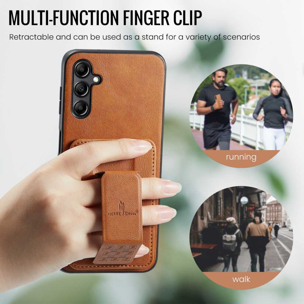 Samsung Galaxy A55 5G Case Fierre Shann Oil Wax Cow - Brown