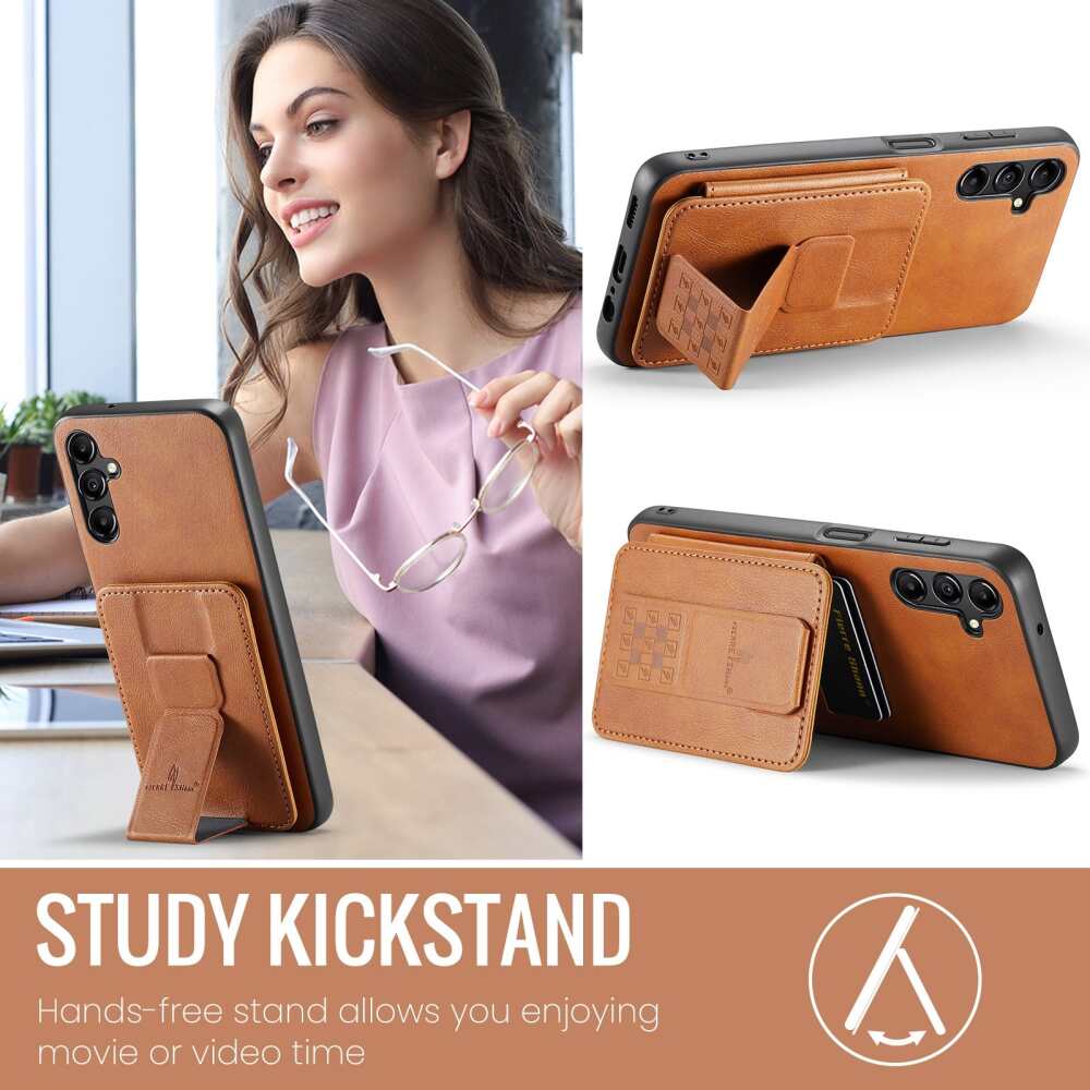 Samsung Galaxy A55 5G Case Fierre Shann Oil Wax Cow - Brown