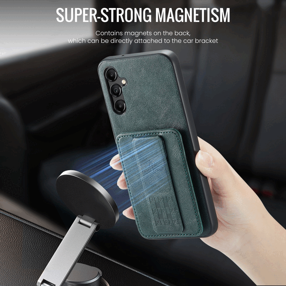 Samsung Galaxy A55 5G Case Fierre Shann Oil Wax Cow - Green