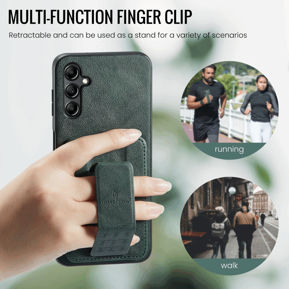 Samsung Galaxy A55 5G Case Fierre Shann Oil Wax Cow - Green