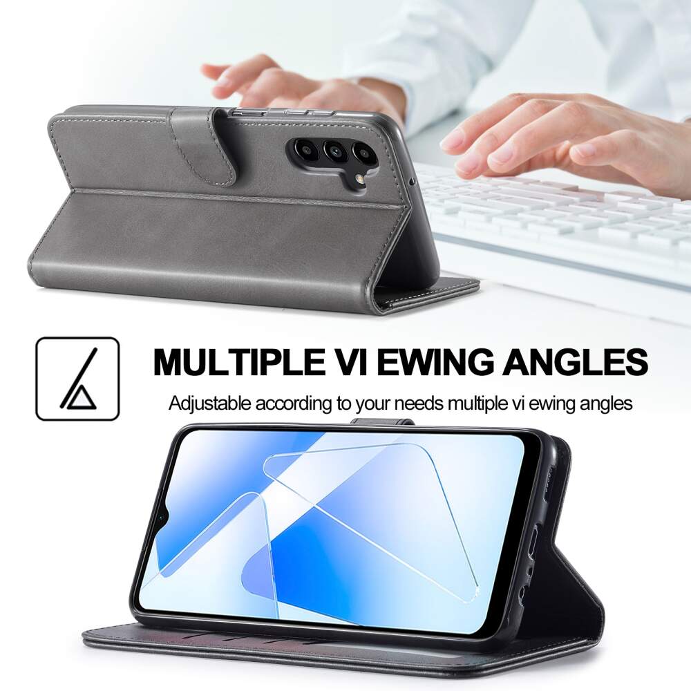 Samsung Galaxy A55 5G Case LC.IMEEKE Calf Texture - Grey