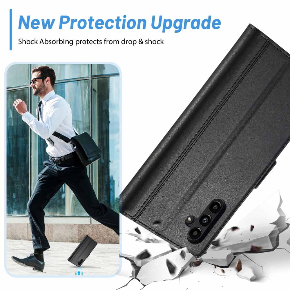 Samsung Galaxy A55 5G Case LC.IMEEKE Skin-friendly - Black