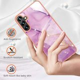 Samsung Galaxy A55 5G Case Marble Dual-side IMD - Purple