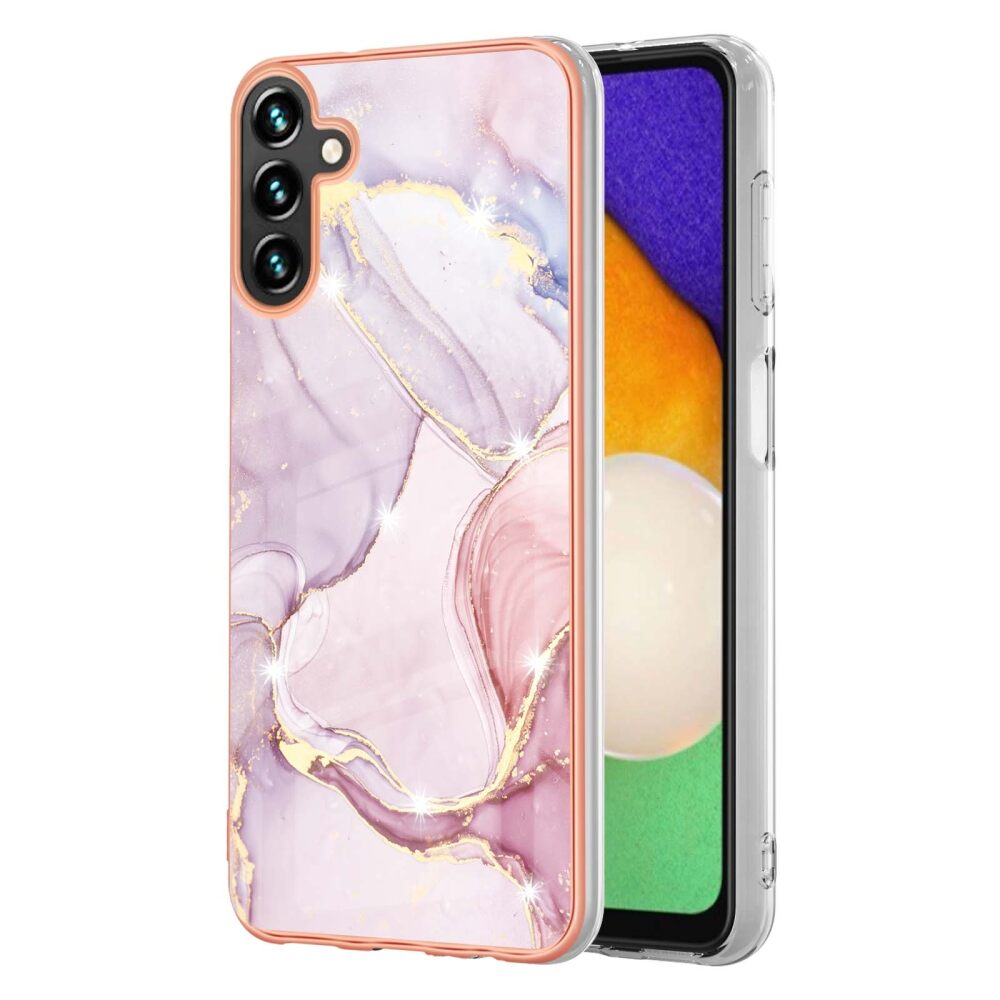 Samsung Galaxy A55 5G Case Marble Dual-side IMD - Rose Gold