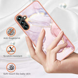 Samsung Galaxy A55 5G Case Marble Dual-side IMD - Rose Gold