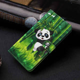 Samsung Galaxy A55 5G Case Painting Pattern Flip - Bamboo Panda