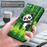 Samsung Galaxy A55 5G Case Painting Pattern Flip - Bamboo Panda
