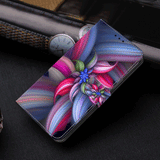 Samsung Galaxy A55 5G Case Protective PU Leather - Colorful Flower
