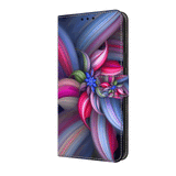 Samsung Galaxy A55 5G Case Protective PU Leather - Colorful Flower