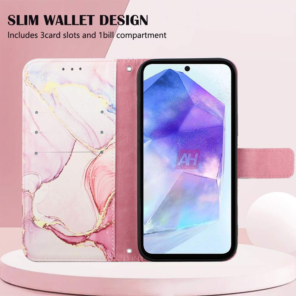 Samsung Galaxy A55 5G Case PT003 Marble Pattern - Rose Gold