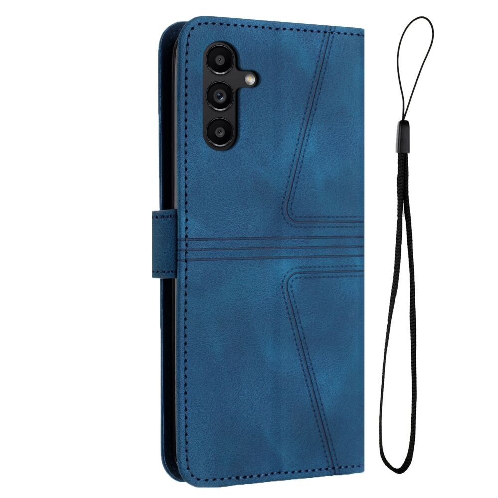 Samsung Galaxy A55 5G Case PU Leather Flip Wallet - Blue