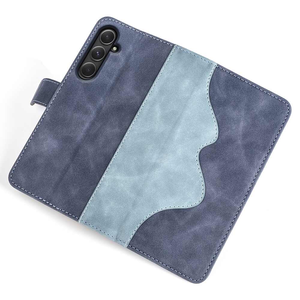 Samsung Galaxy A55 5G Case PU Leather Wallet - Blue
