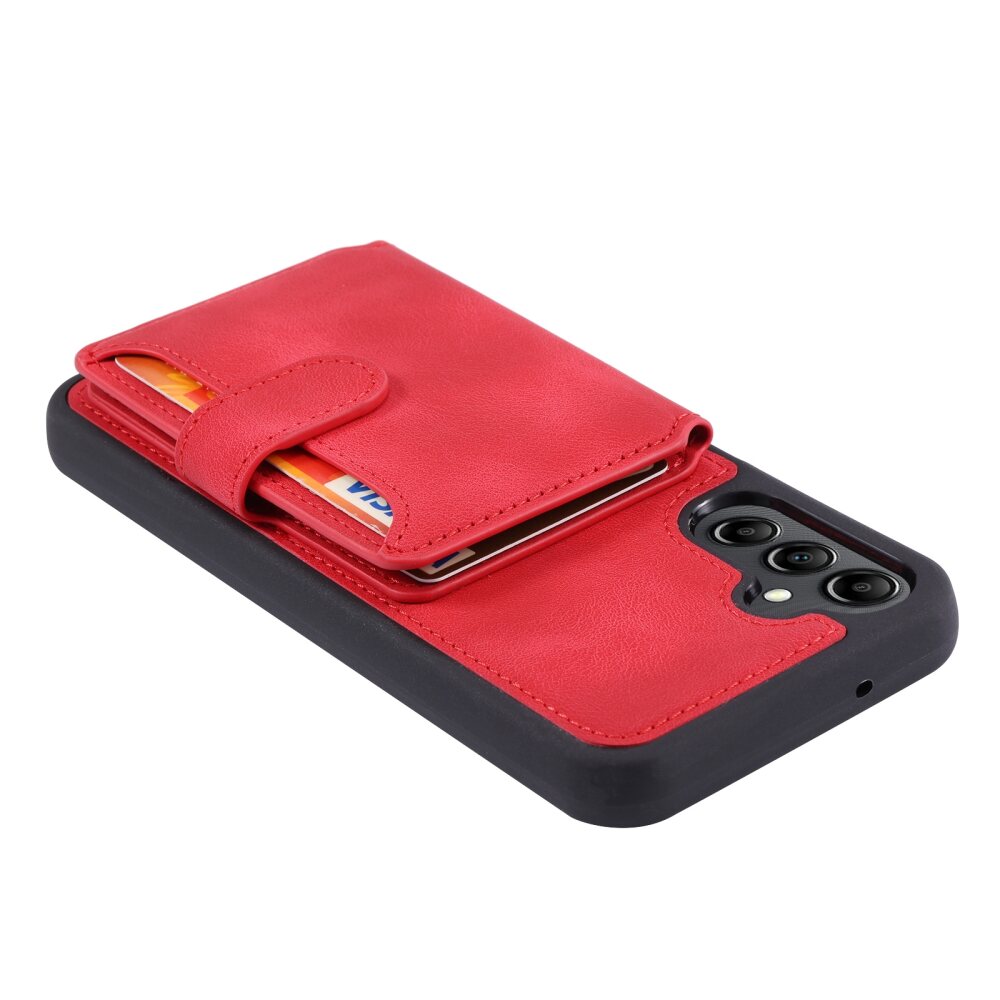 Samsung Galaxy A55 5G Case RFID Anti-theft PU Leather - Red