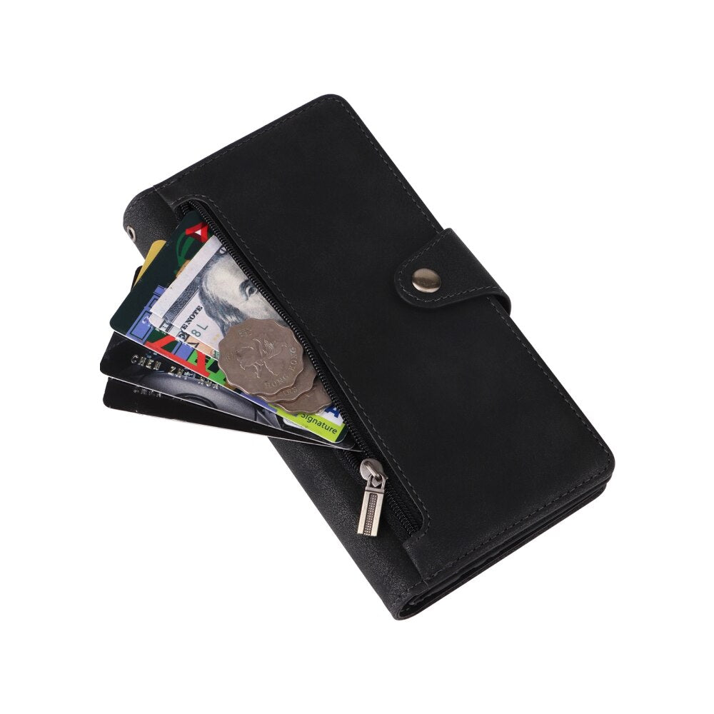 Samsung Galaxy A55 5G Case Rivet Buckle 9 Cards - Black