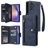 Samsung Galaxy A55 5G Case Rivet Buckle 9 Cards - Blue