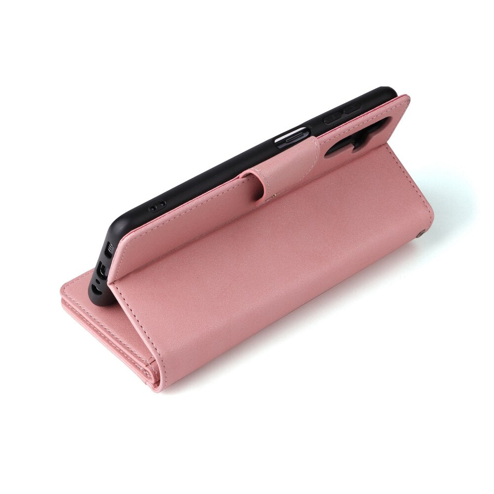 Samsung Galaxy A55 5G Case Rivet Buckle 9 Cards - Rose Gold