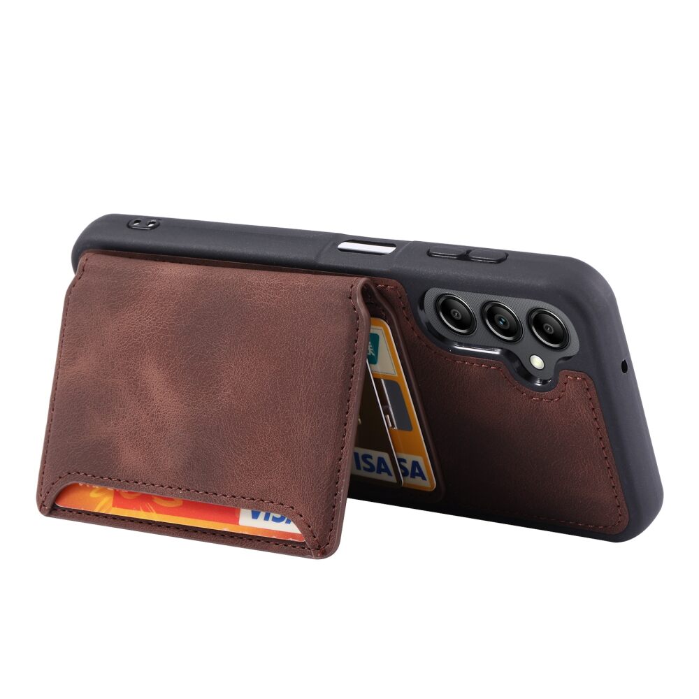 Samsung Galaxy A55 5G Case Skin Feel PU Leather - Coffee