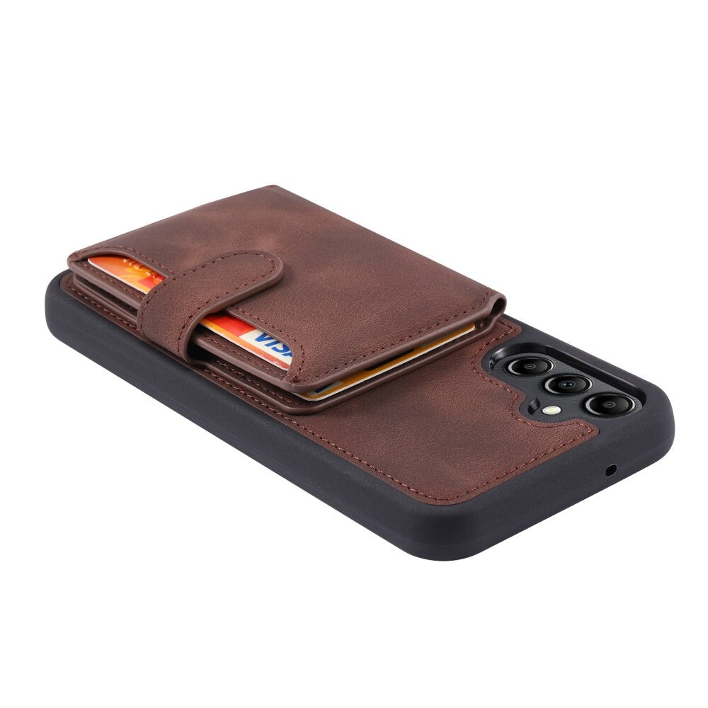 Samsung Galaxy A55 5G Case Skin Feel PU Leather - Coffee