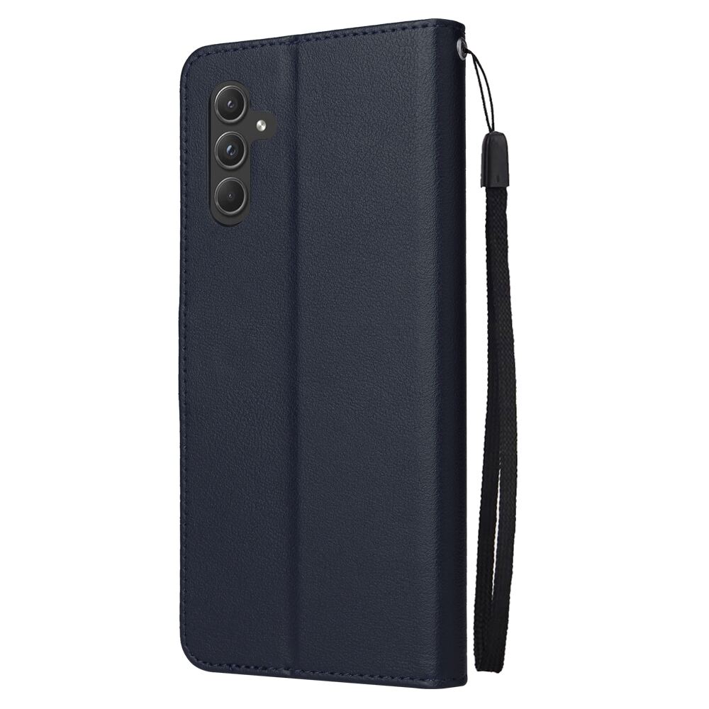 Samsung Galaxy A55 5G Case Three Card PU Leather - Dark Blue