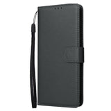Samsung Galaxy A55 5G Case Three Card PU Leather Flip - Black