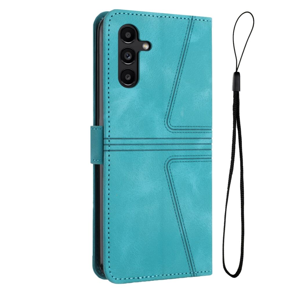 Samsung Galaxy A55 5G Case Triangle Solid Color Wallet - Green