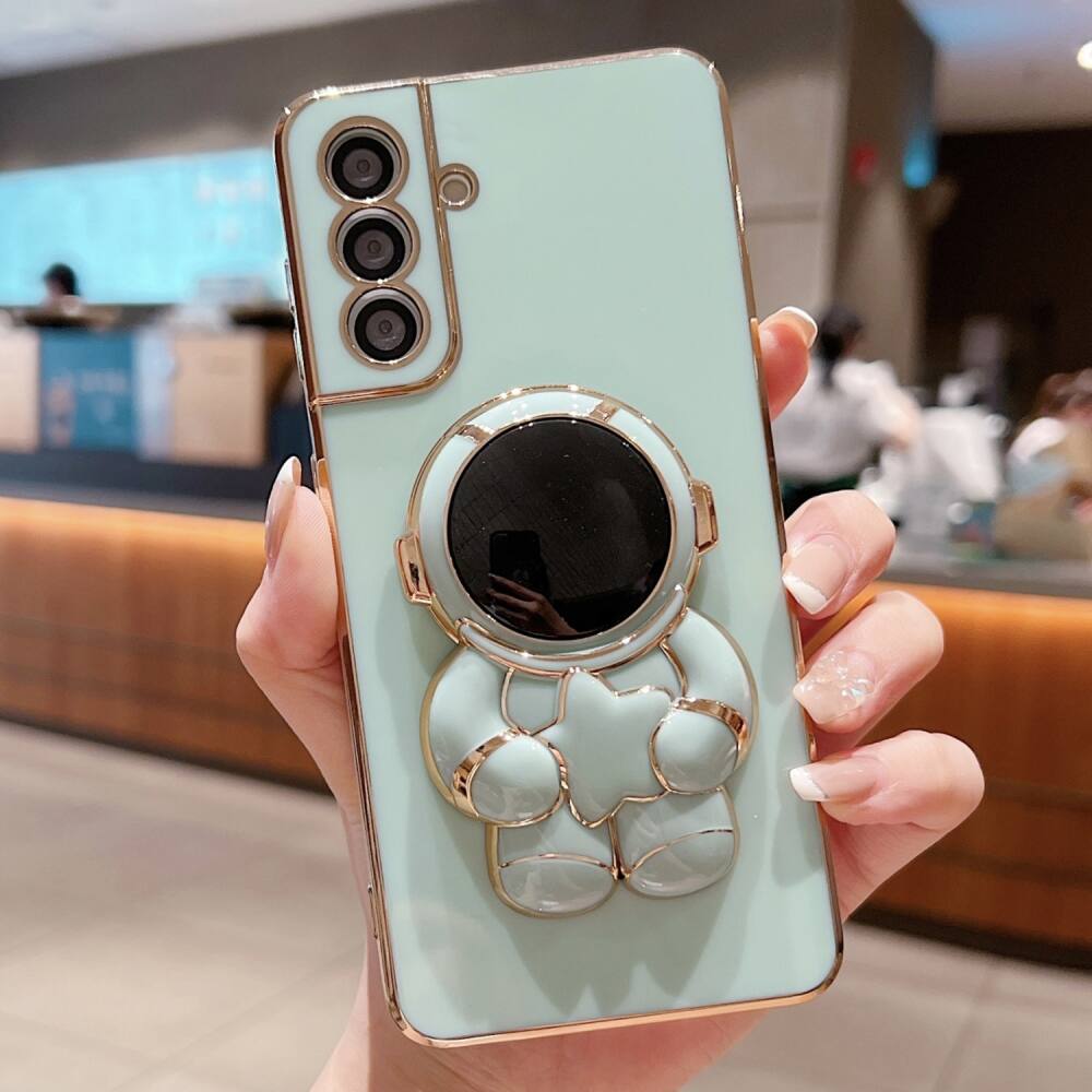 Samsung Galaxy A55 5G Case With Astronaut Holder - Green