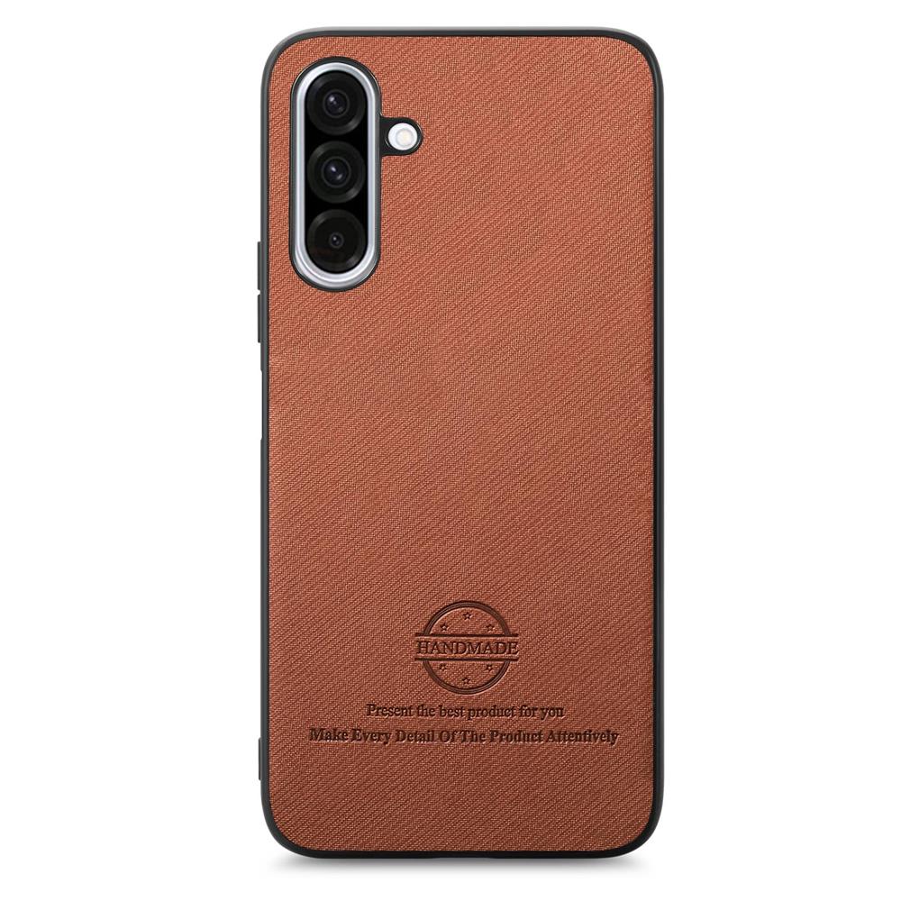 samsung-galaxy-a56-case-protective-twill-fabric-skin-brown