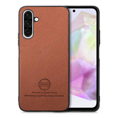 Samsung Galaxy A56 Case Protective Twill Fabric Skin - Brown