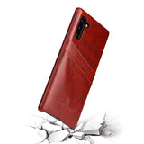 Samsung Galaxy Note 10 Case Fierre Shann Retro Oil Wax Texture