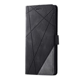 Samsung Galaxy Note 9 Case Skin Feel Splicing PU Leather Wallet - Black