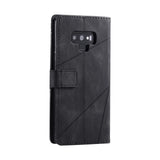 Samsung Galaxy Note 9 Case Skin Feel Splicing PU Leather Wallet - Black