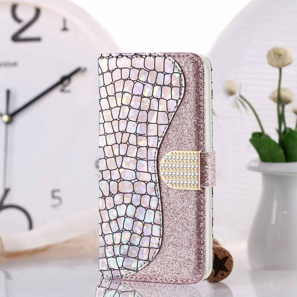 Samsung Galaxy Note20 Ultra Case Made With PU Leather and TPU - Silver