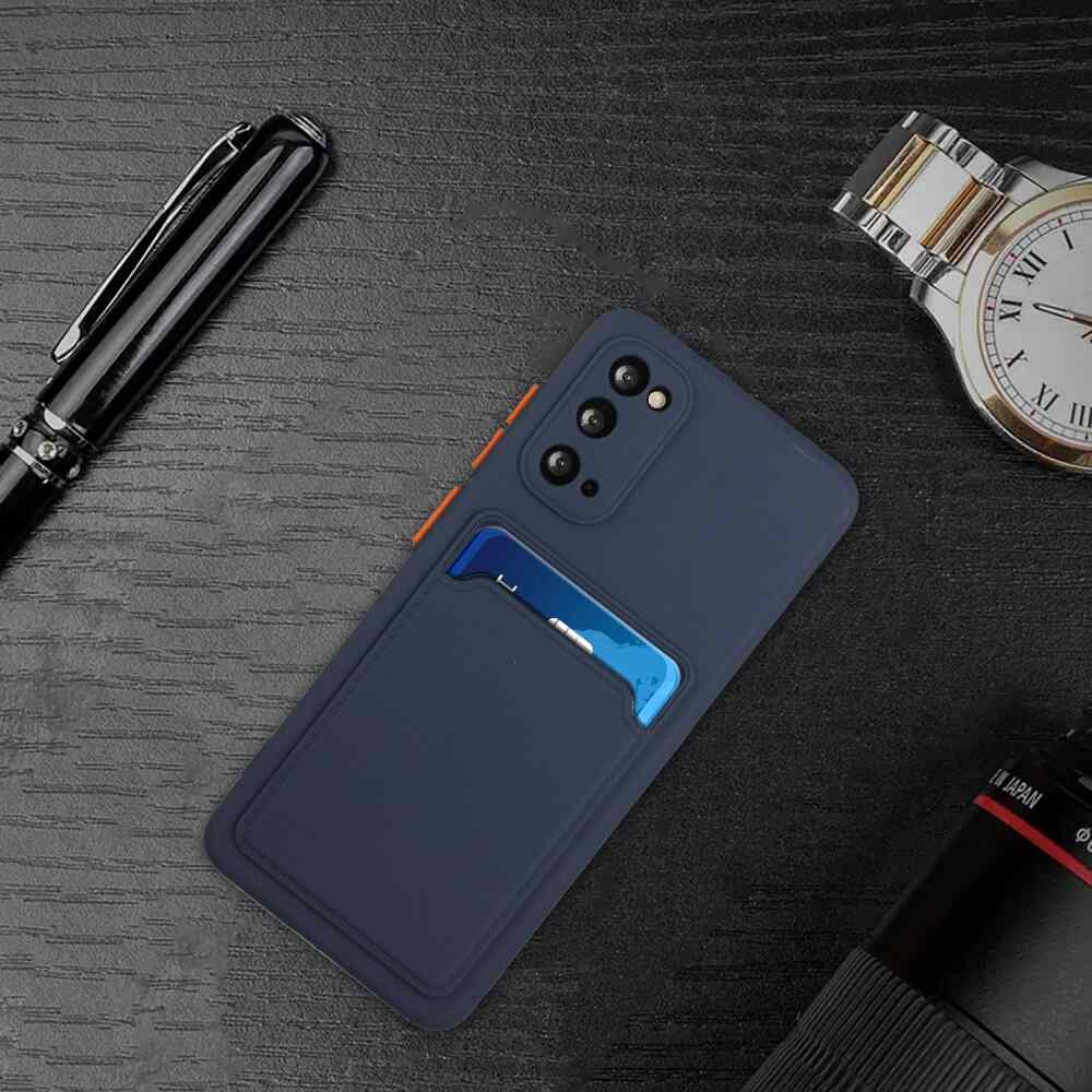 Samsung Galaxy S20 Case With Card Slot Made With TPU - Dark Blue