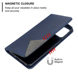 Samsung Galaxy S20 Plus Case Rhombus Texture Wallet - Blue