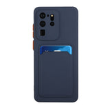 Samsung Galaxy S20 Ultra Case Shockproof with Card Slot - Blue