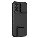 Samsung Galaxy S21 FE 5G Case With Stereoscopic Holder - Black