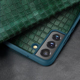 Samsung Galaxy S22 5G Case Crocodile Texture Window View - Black